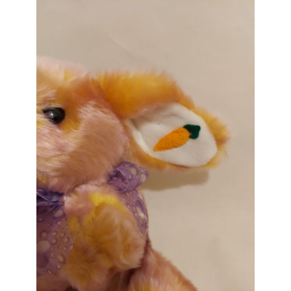 Walmart Easter Bunny Rabbit Carrot Ear 1990's Stuffed Animal Plush Vintage NEW - Picture 6 of 10